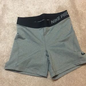 Gray Nike spandex